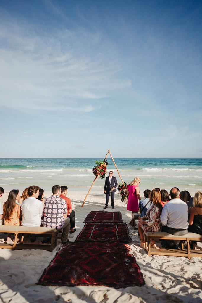 mexico beach wedding
